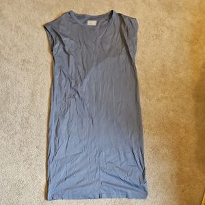 Everlane Short Sleeve Dusty Blue/Periwinkle Maxi Dress